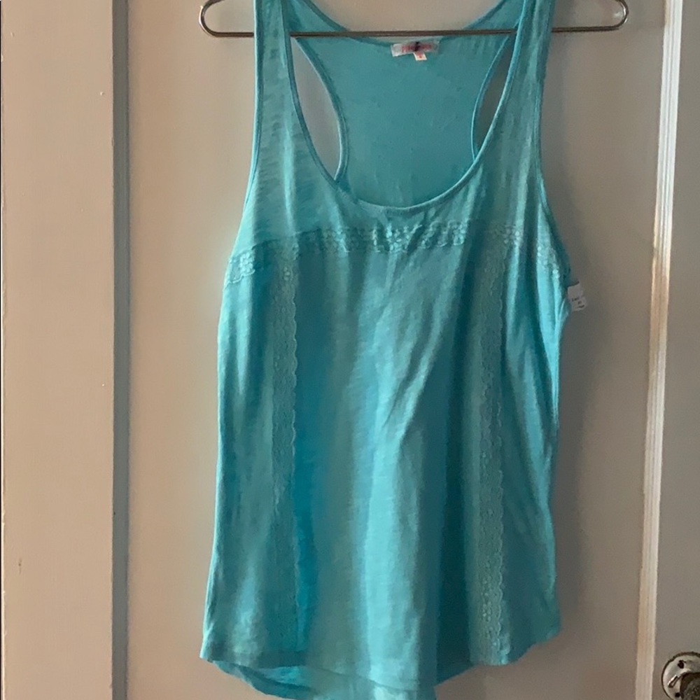 PJ Salvage,New aqua blue tank top